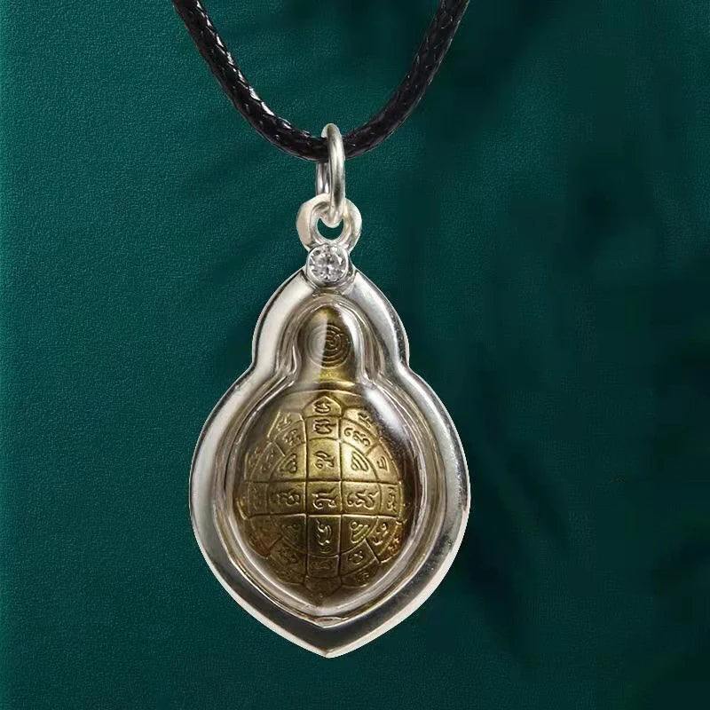 Vintage Thai Turtle Buddha Amulet Necklace – Copper Protection & Reiki Energy