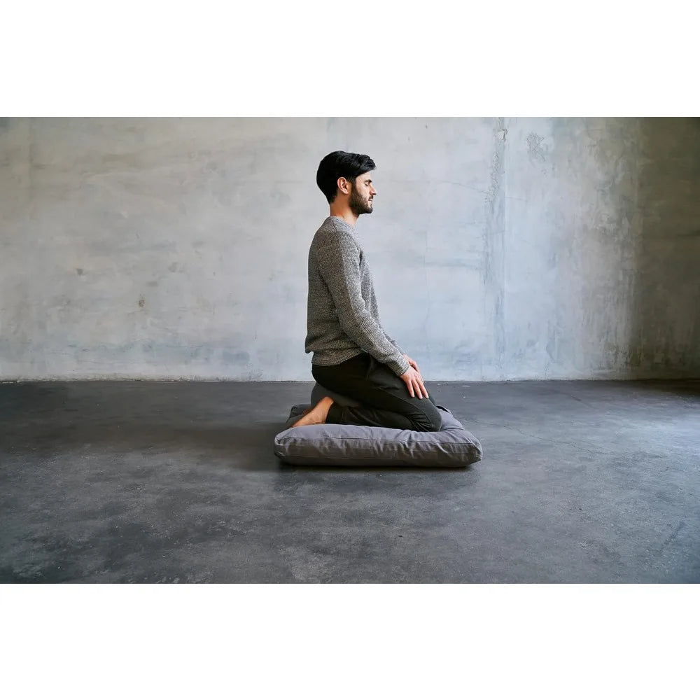 Organic Meditation Cushion Set – Zafu & Zabuton in Natural Vanilla
