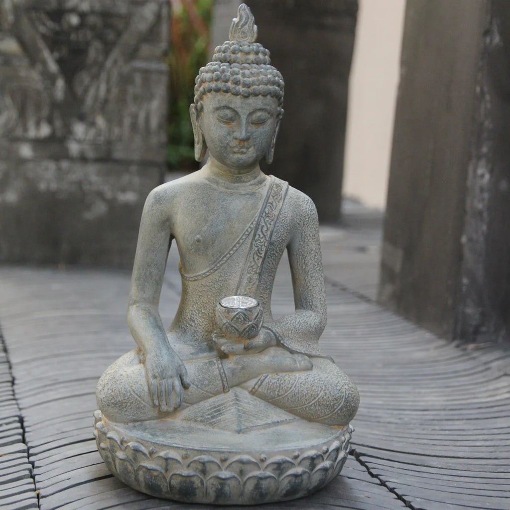 Resin Buddha Statue – Meditative Zen Décor for Home & Garden