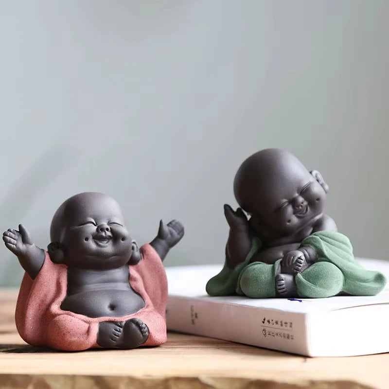 Handmade Small Monk Buddha Figurines